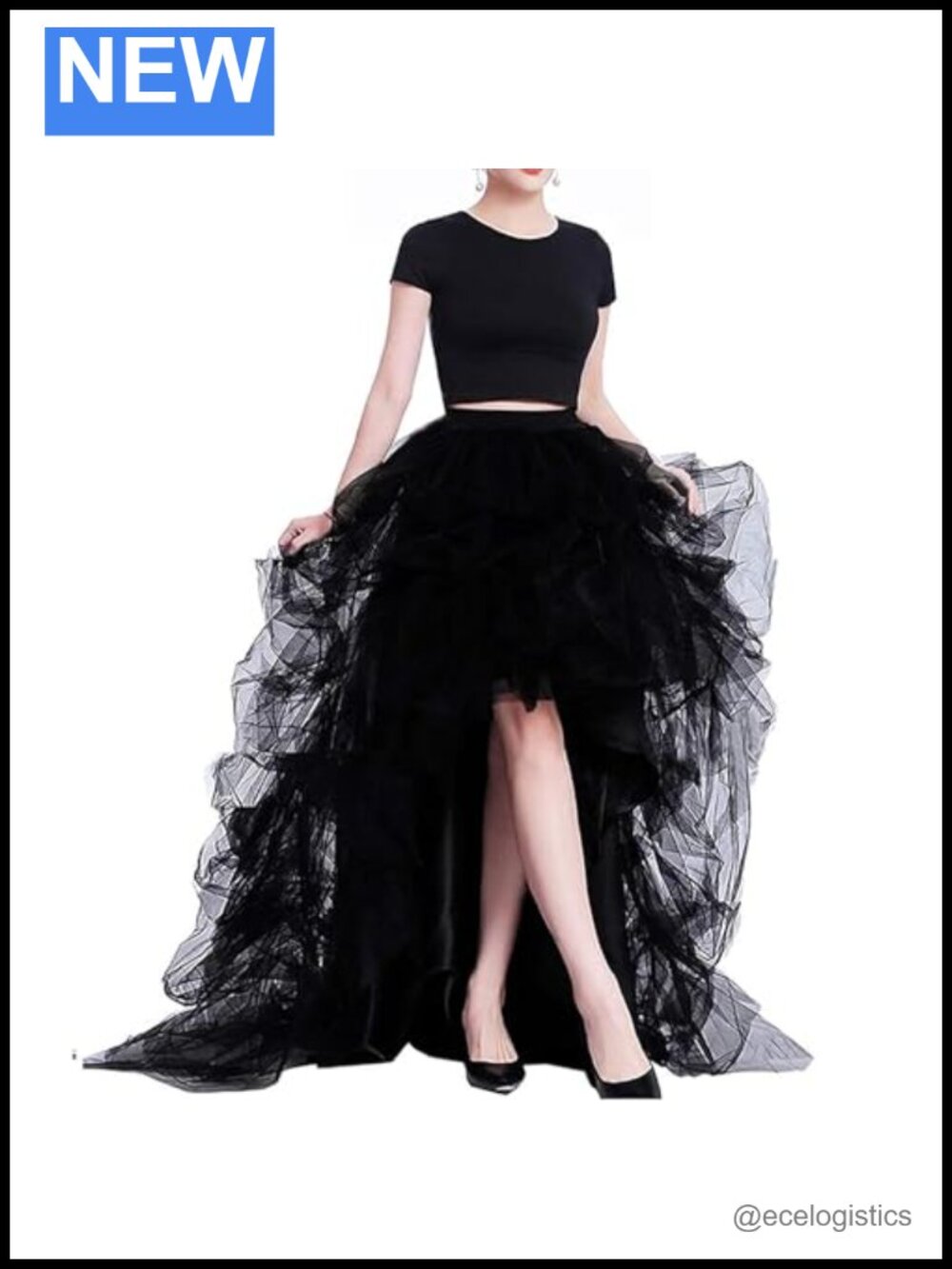 Tulle High Low Skirt Floor Length Maxi Tutu Ball Gown for Wedding Photo Shoot